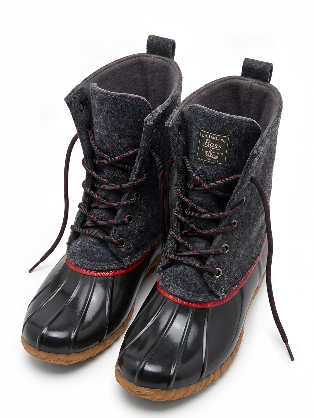 Bass Gray and Black Winter Boots